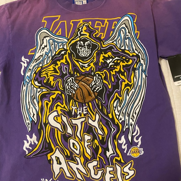 Lakers Purple Graphic Tee - City of Angels official NBA licensed gear. - Picture 1 of 3